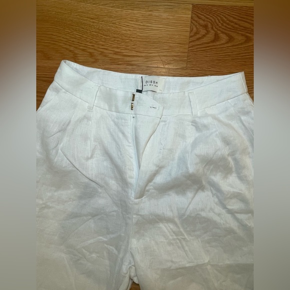NWT DISSH Holden White Linen Pant / US 4 - Picture 5 of 8